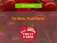 Tablet Screenshot of fixbrosfruitfarm.com